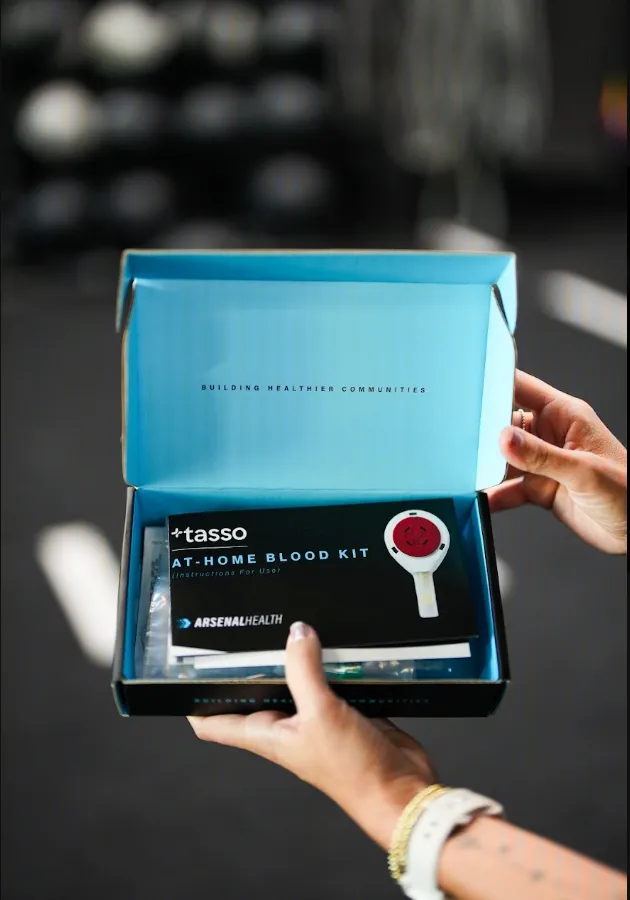Arsenal Health at-home blood draw kit with collection supplies
